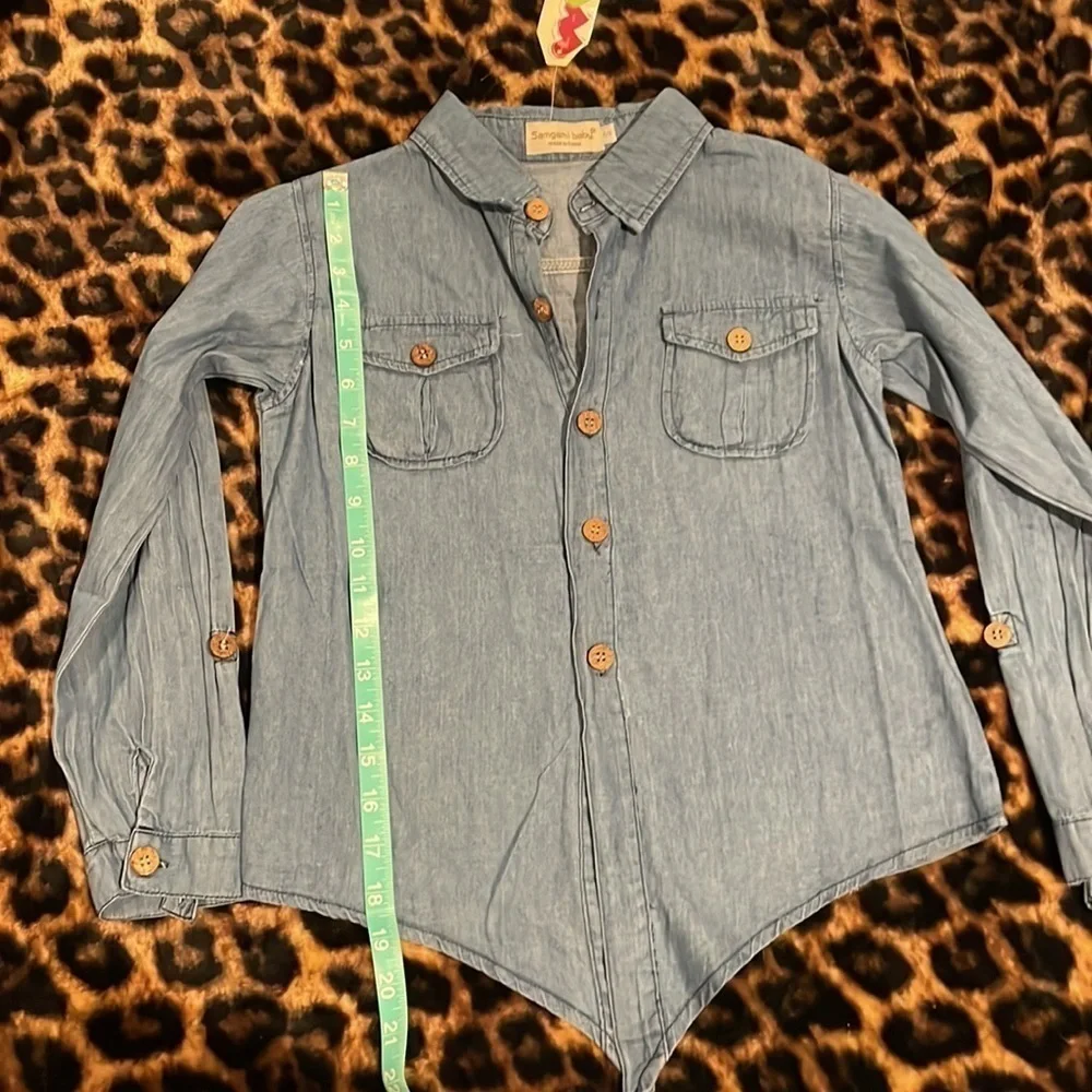 Denim Button Down Girls shirt